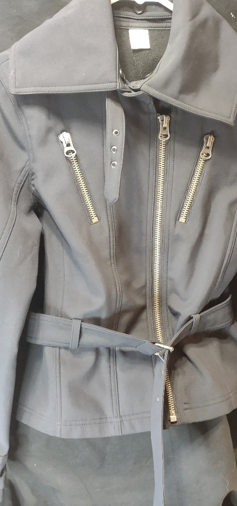 Jockey Women's Black Biker Look Jacket  Size Sm